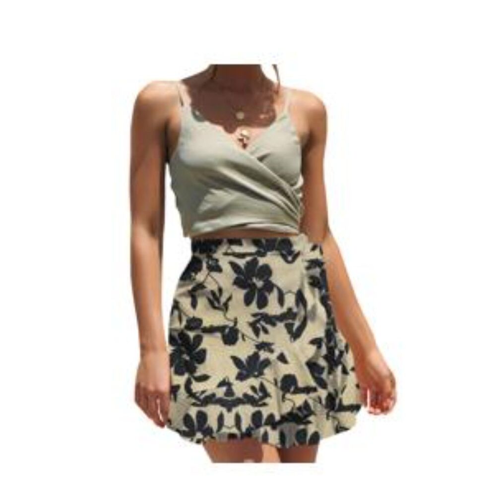 WOMENS WAIST TIE SKORT, L, 8C-1502B001 133